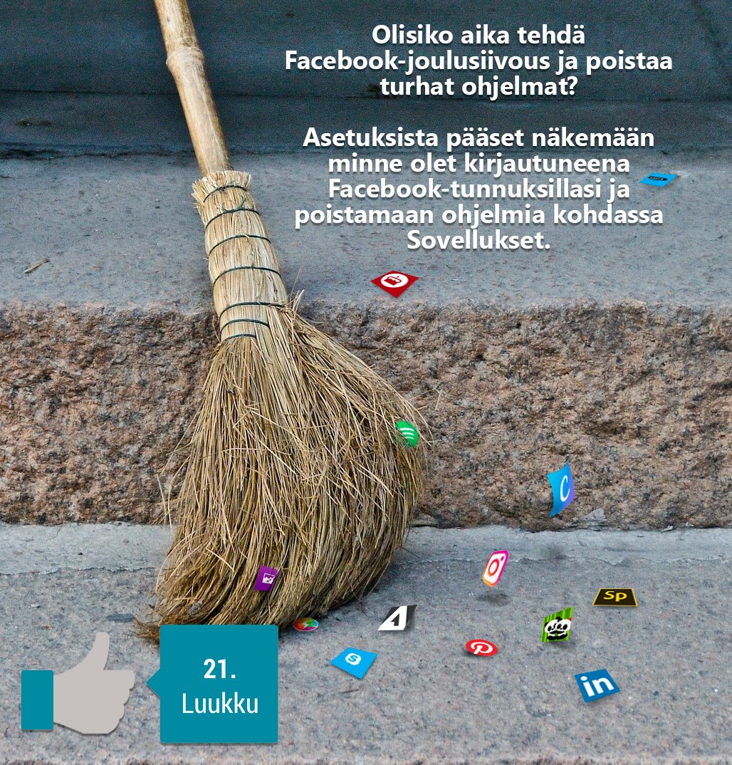 Poista Facebookista turhat ohjelmat.