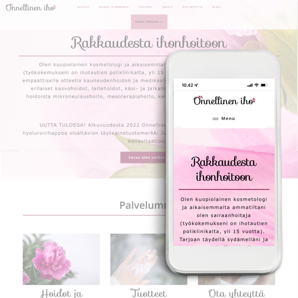 Onnellisen ihon verkkosivut